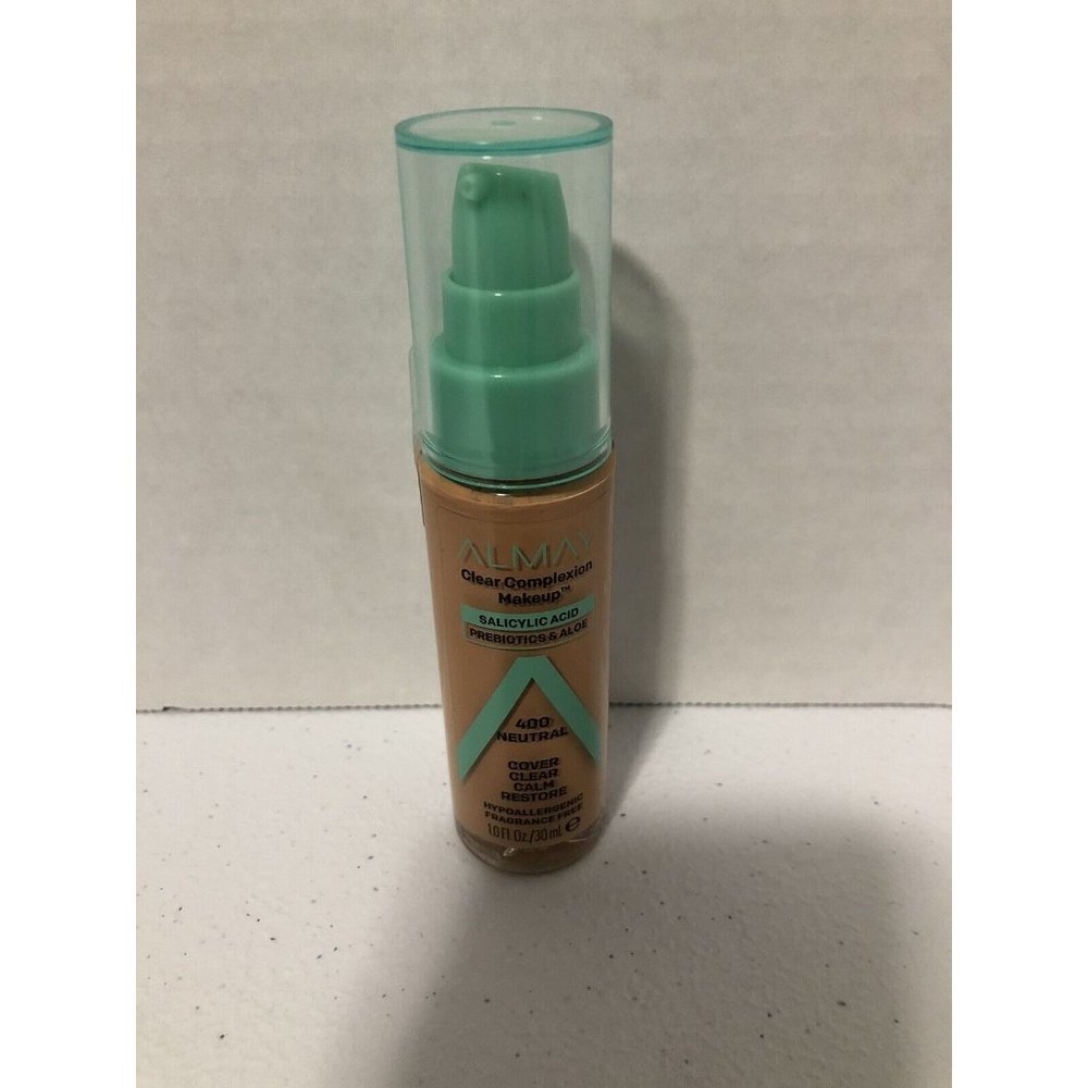 Almay Clear Complexion Foundation Makeup, Neutral 400, 1 fl oz